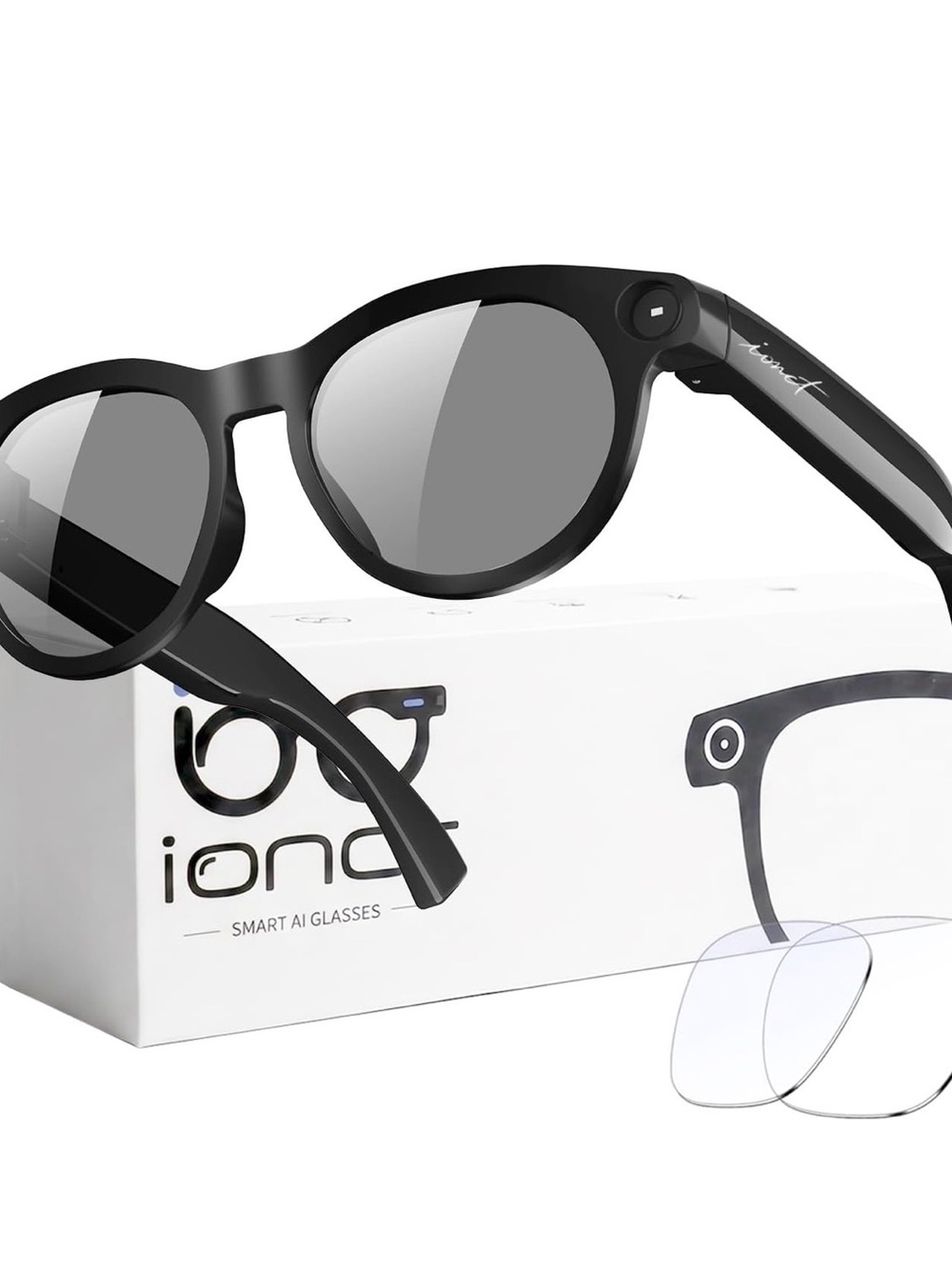 Smart AI Glasses - Black
